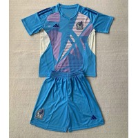 Echipament fotbal Mexic Portar Tricou Deplasare Copa America 2024 pentru copii maneca scurta (+ Pantaloni scurti)